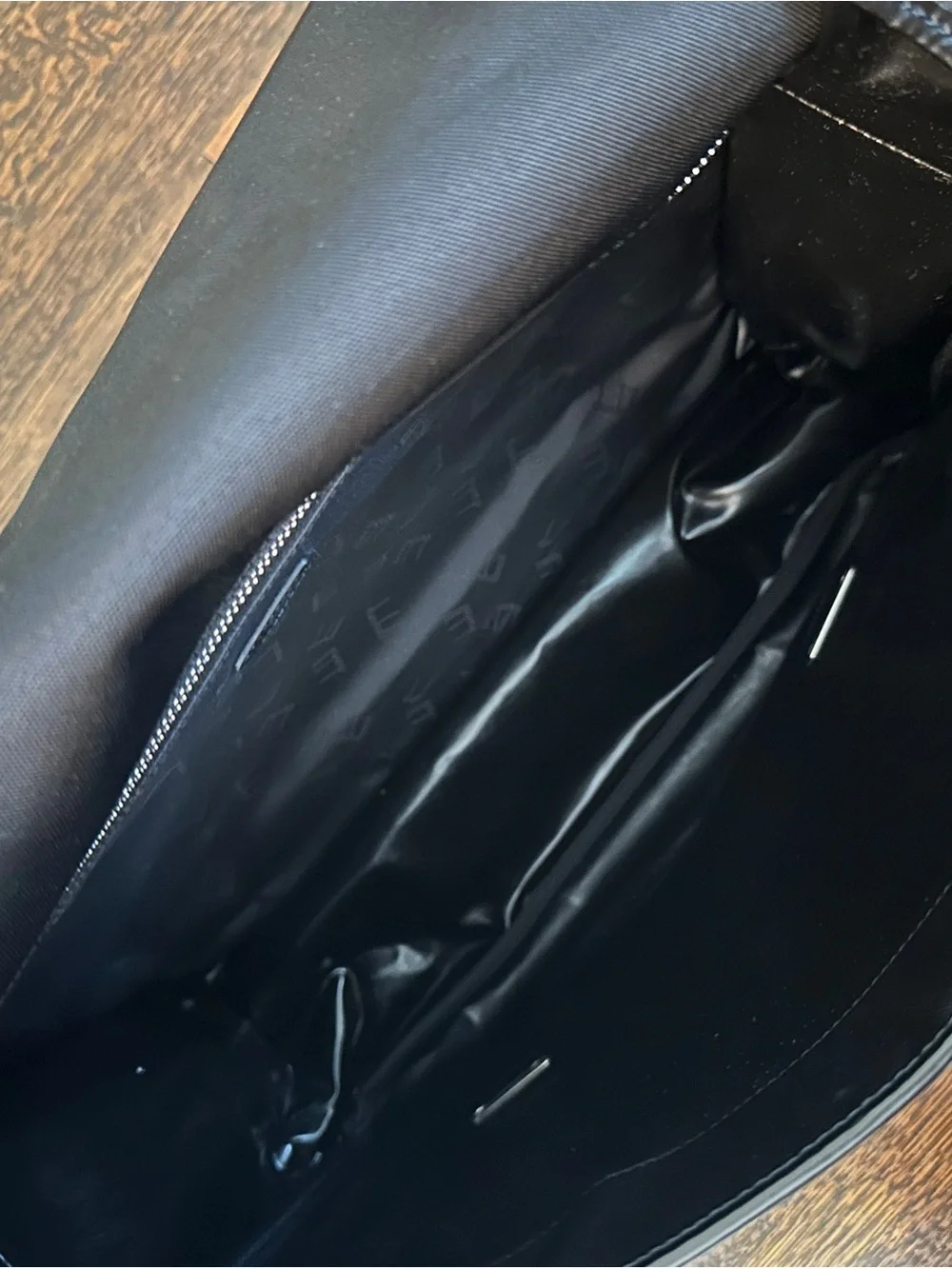 Dunhill Black Men's Messenger Laptop Bag with Adjustable Strap
